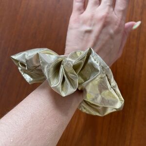New Gold Shiny Hair Scrunchies